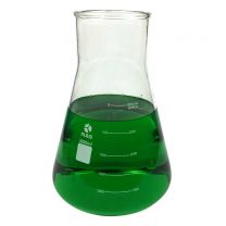 Flask, Erlenmeyer, Glass, 3000ml, Wide Mouth
