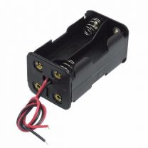 Battery Holder, 4 x AA, Back to Back