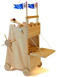 Medieval Siege Tower With Catapult