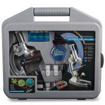 Microscopes set in carry case