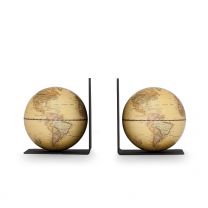 Magnetic Globe Bookends, antique