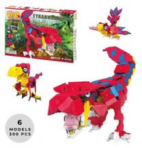 Dinosaur World Tyrannosaurus - 6 Models, 300 Pieces