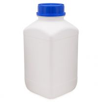 Plastic Bottle, Square HDPE, Screw Cap